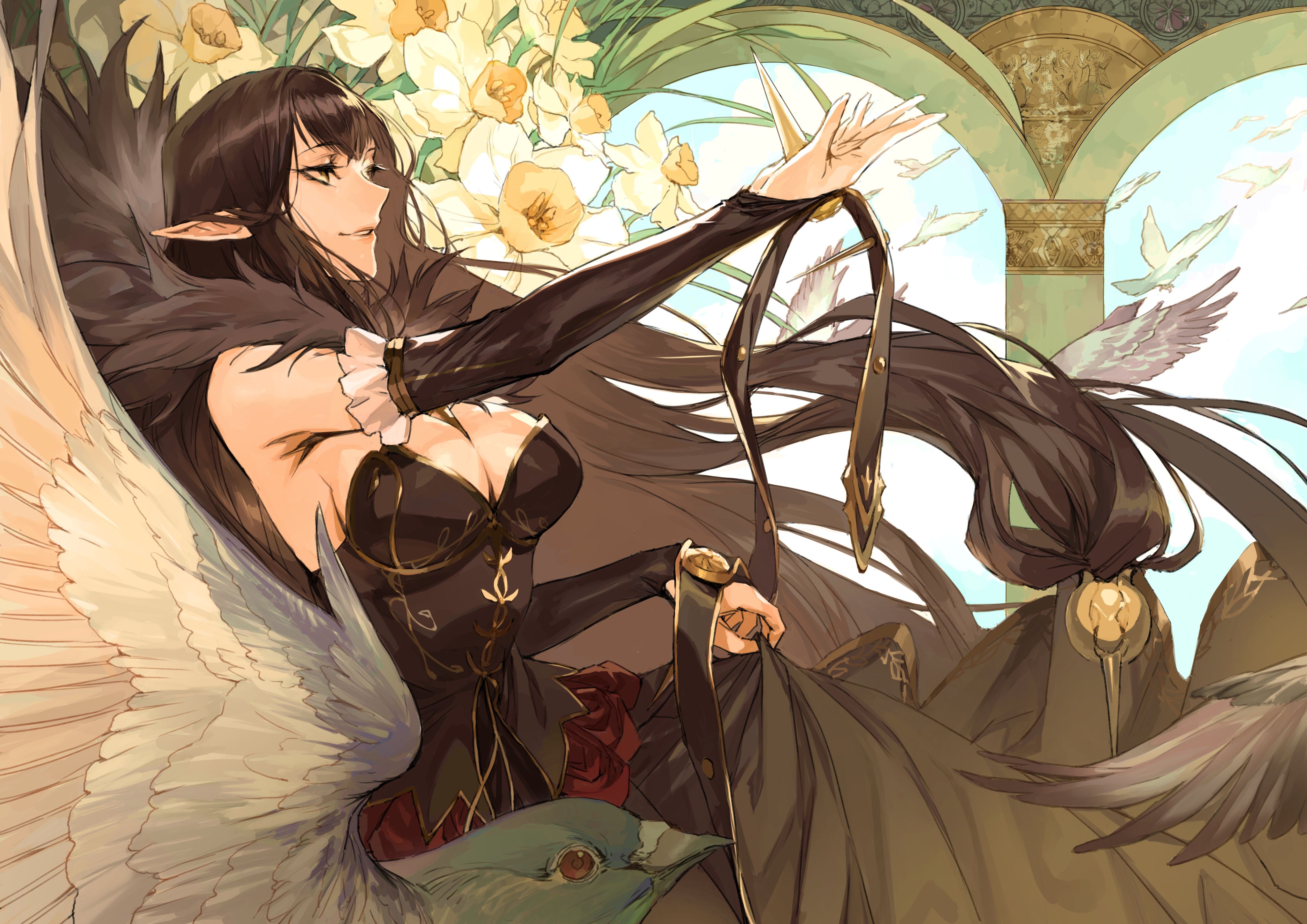 Wallpaper, Fate Series, Fate Apocrypha, anime girls, big boobs, Assassin of Red, Assassin of Red Semiramis Fate Apocrypha 4093x2894