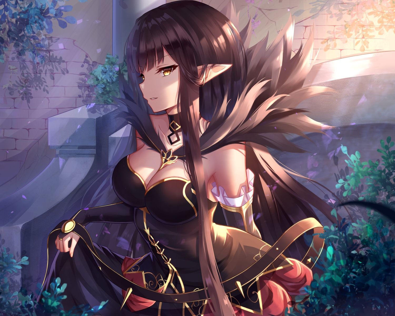 Black Fire Cropped Fate Apocrypha Fate Grand Order Fate (series) Semiramis. Konachan.com.com Anime Wallpaper