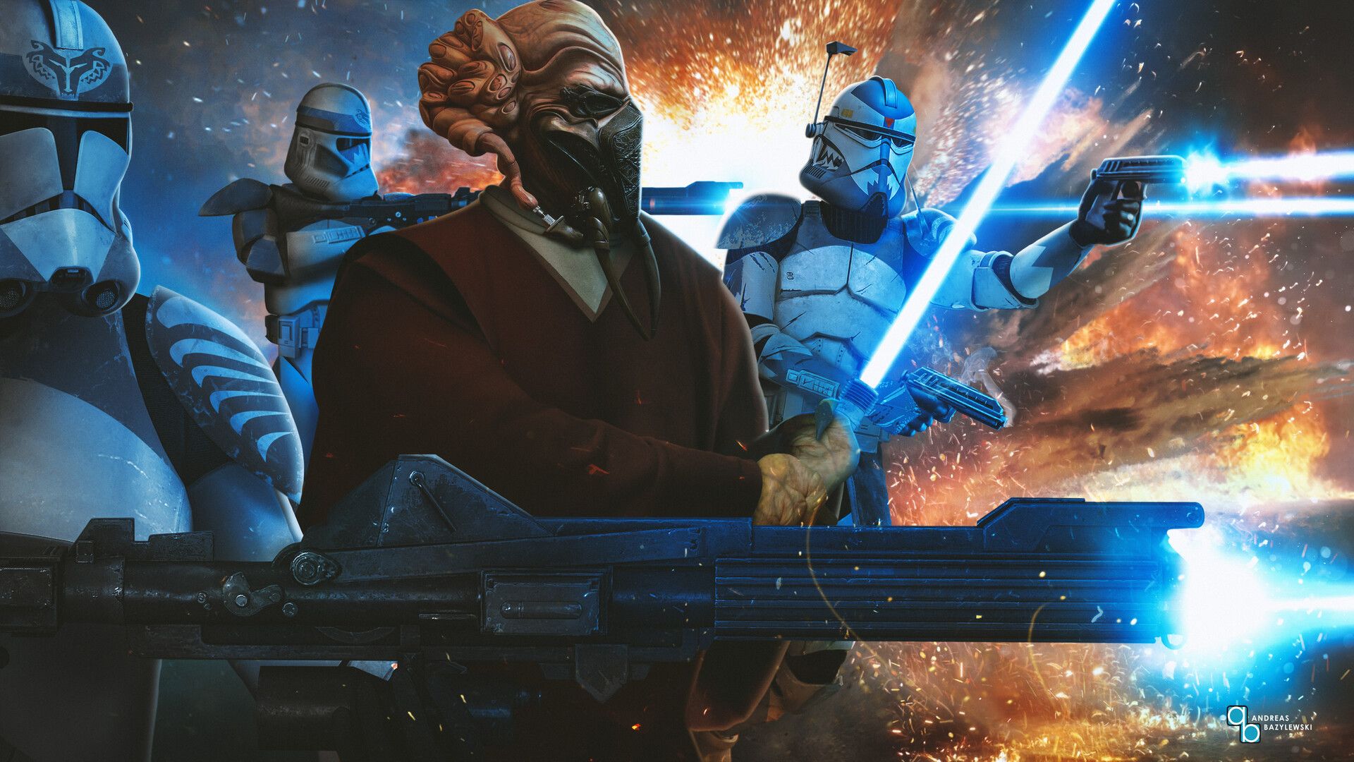 Star Wars: The Clone Wars Koon & the 104th Wolfpack, Andreas Bazylewski
