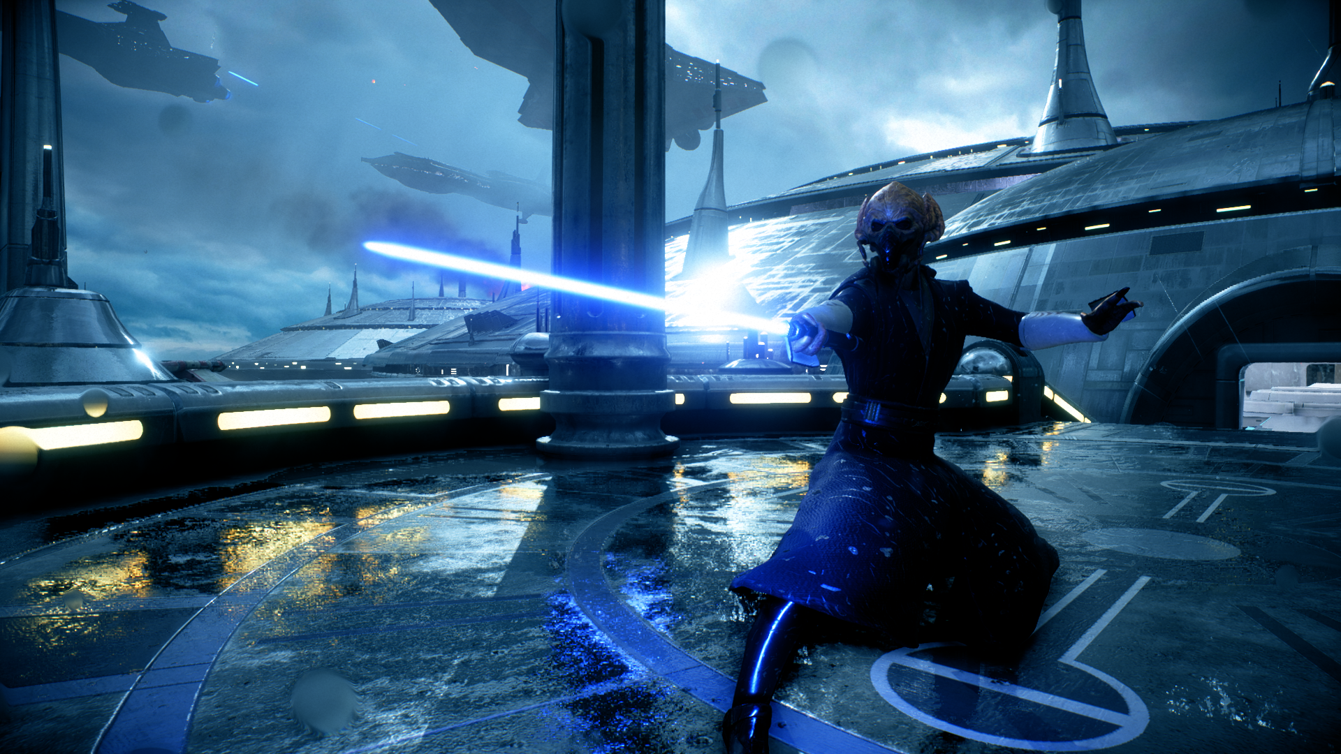 Jedi Master Plo Koon defending Kamino against the Separatists by S0ROX: StarWarsBattlefront