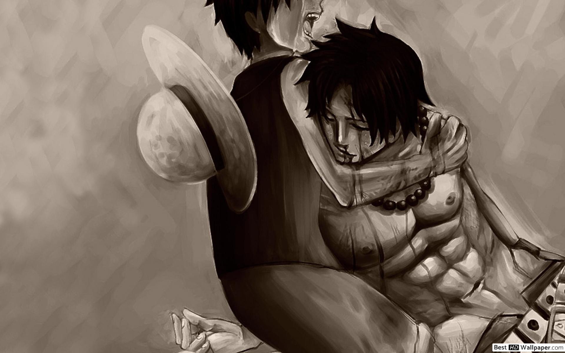 One Piece D. Luffy, Portgas D. Ace, Crying, Ace Died HD wallpaper download