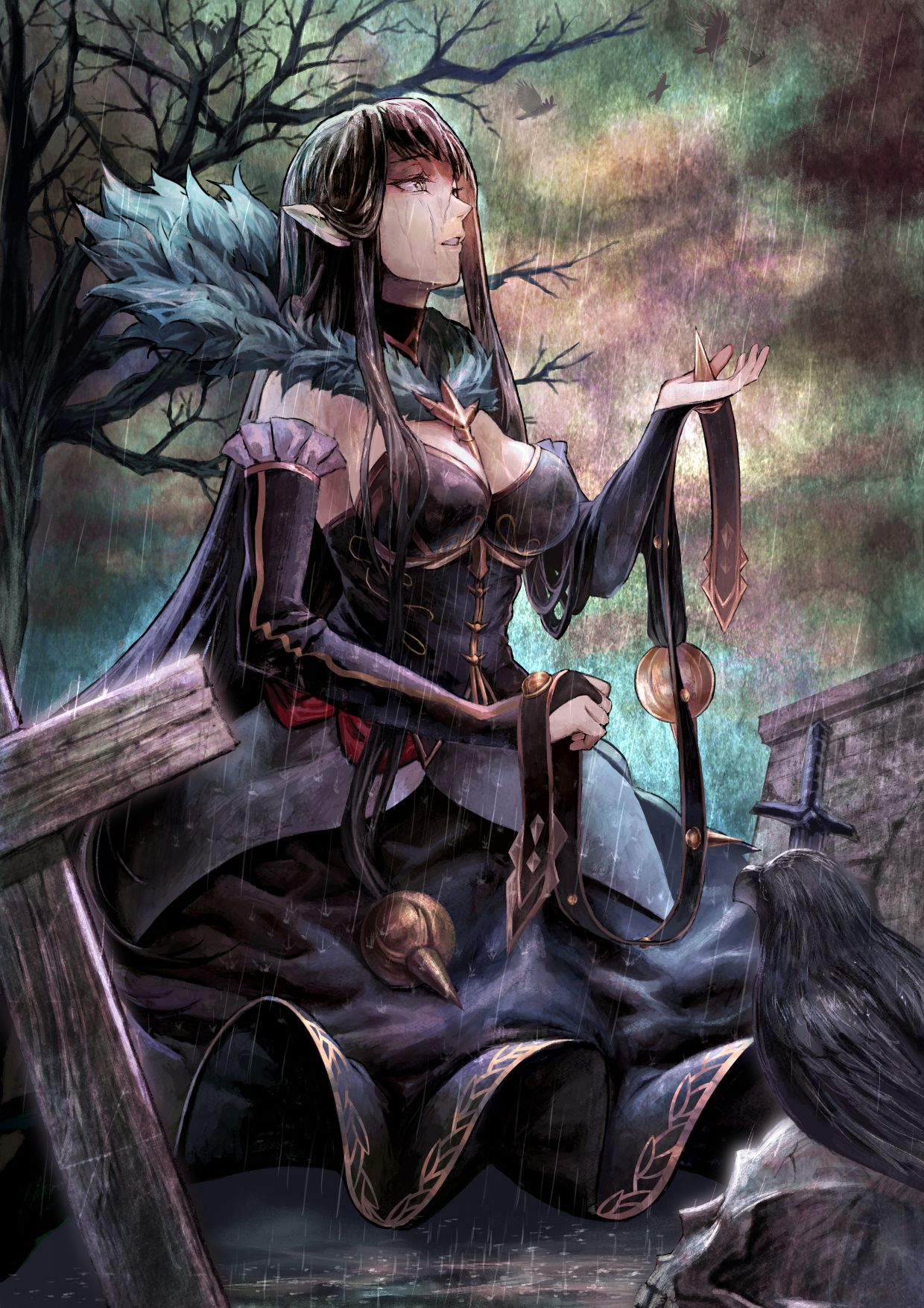 Wallpaper, Fate Series, Fate Apocrypha, anime girls, Assassin of Red Semiramis Fate Apocrypha 1240x1754