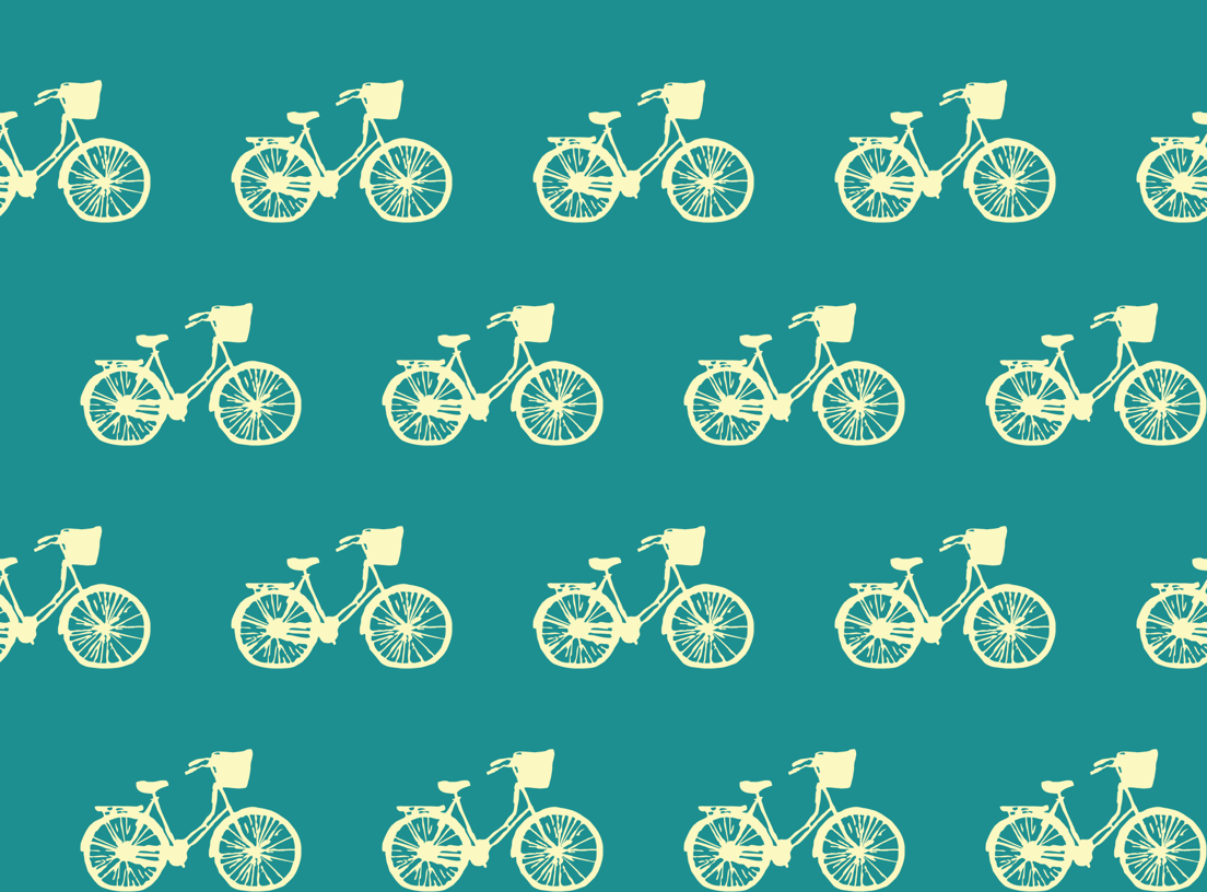 Desktop Wallpaper Bicycles and Flowers