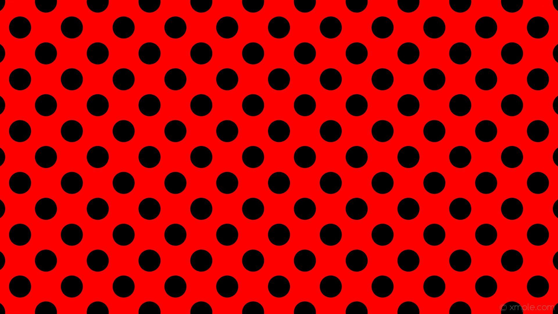 Black and Red Dot Wallpaper