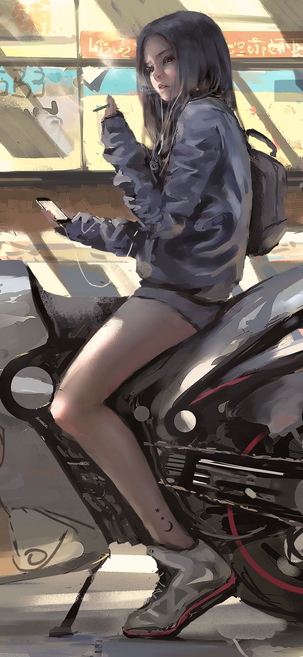 29++ Anime Bike iPhone Wallpaper