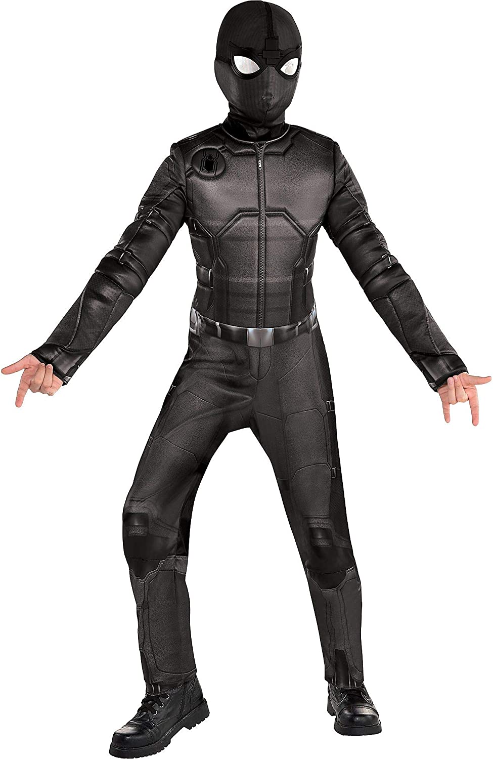 Party City Spider Man: Far From Home Spider Man Stealth Suit Costume For Children, Size Small, Includes Mask And Goggles: Clothing