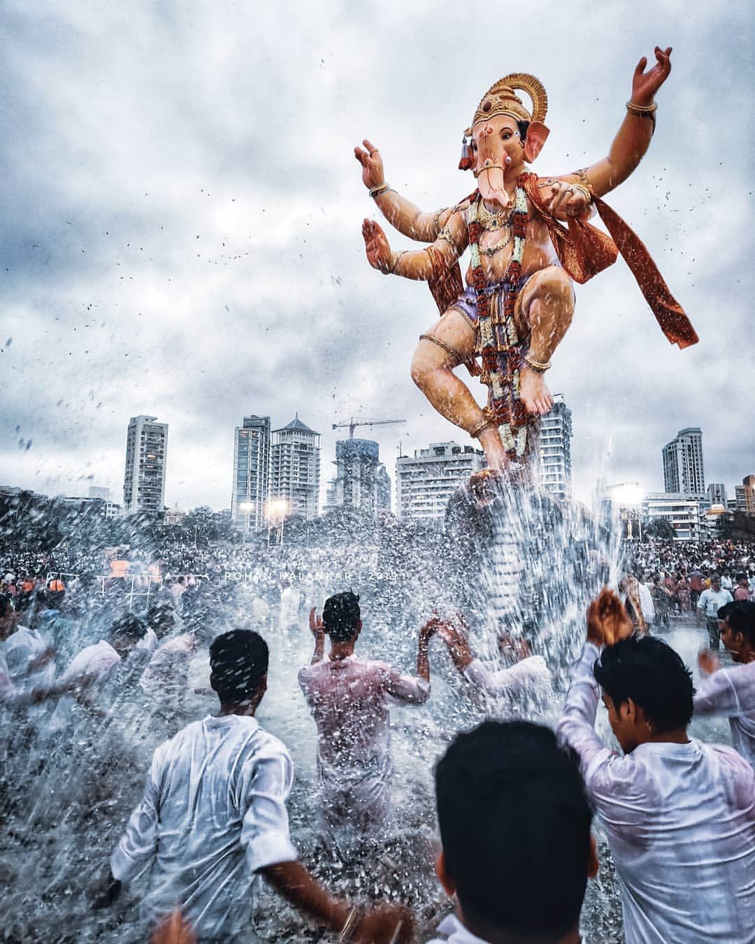 Pragati Seva Mandal Visarjan 2019. Happy ganesh chaturthi image, Ganesha picture, Ganpati bappa photo
