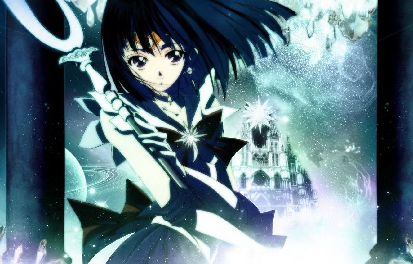 Wallpaper Anime, Sailor Moon, Hotaru Tomoe, Sailor Saturn image for desktop, section прочее