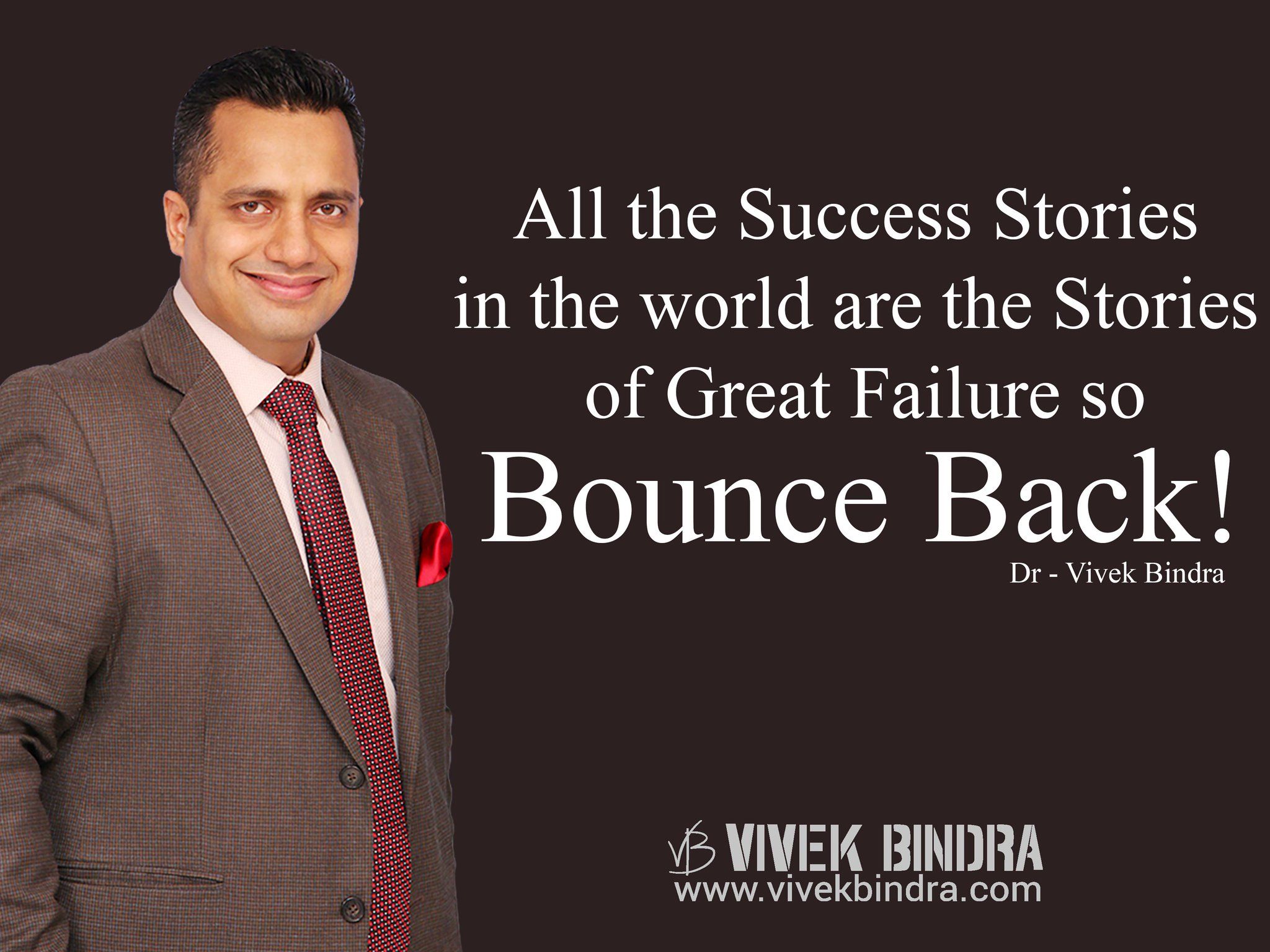 Dr. Vivek Bindra failures hit you, you hit the failures back with Bounce Back.!#DrVivekBindra #BounceBack #Motivation #Success #Inspiration