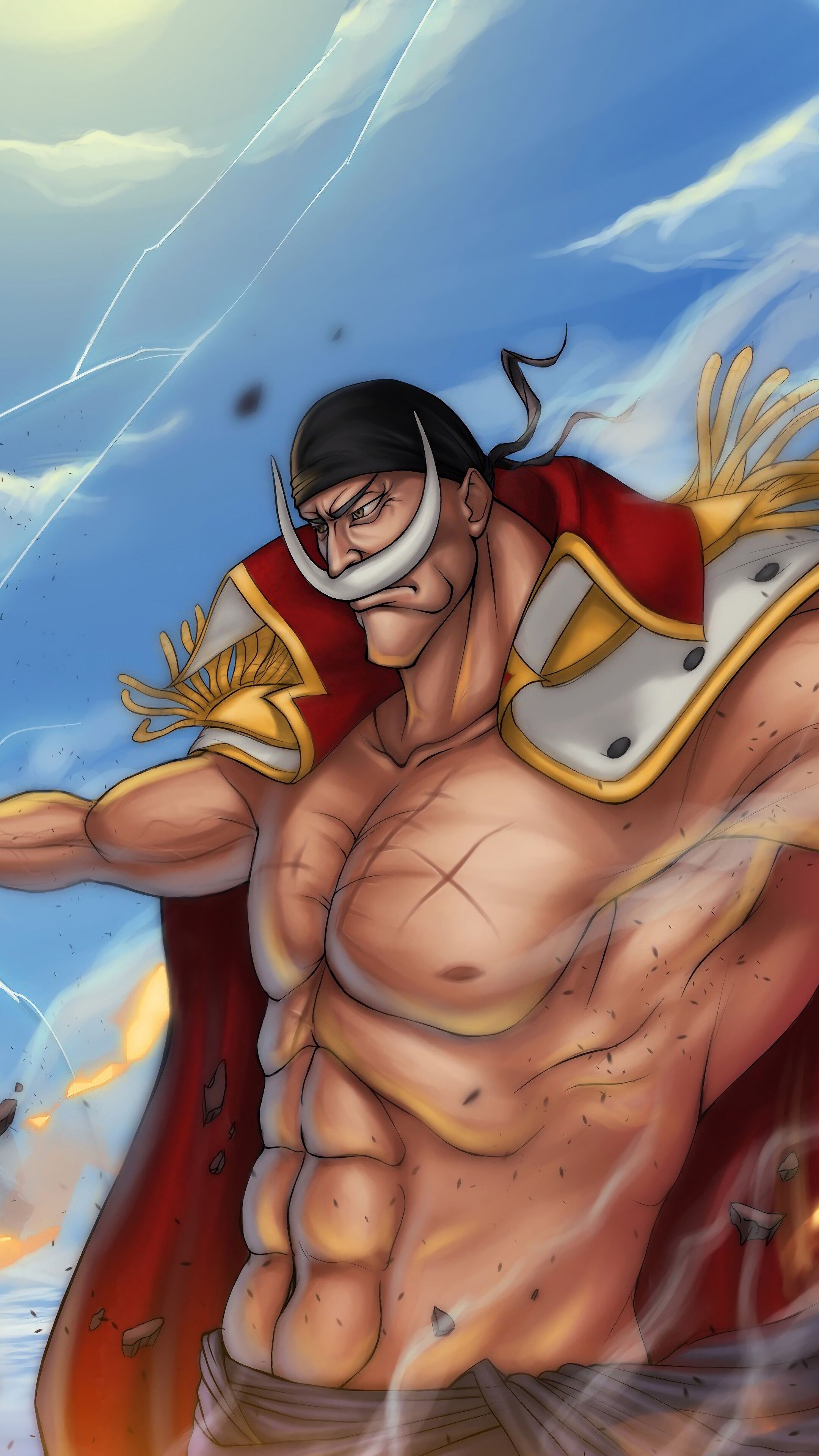 Whitebeard, Edward Newgate, One Piece, 4K phone HD Wallpaper, Image, Background, Photo and Picture HD Wallpaper