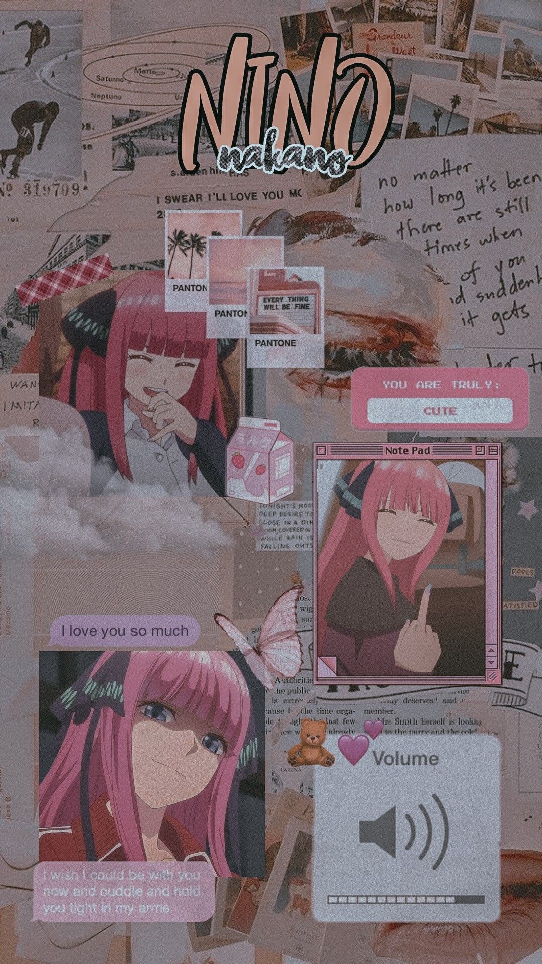 Nino nakano aesthetic wallpaper. Ilustrasi karakter, Kartun, Gambar animasi kartun