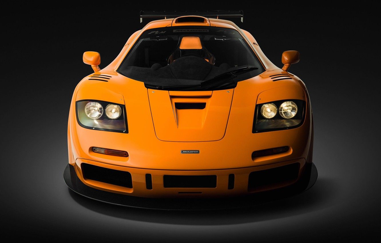 Wallpaper Orange, Supercar, Front view, McLaren F1 LM image for desktop, section mclaren