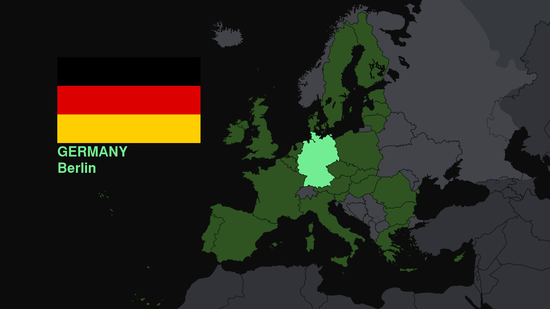 Wallpaper, Germany, map, flag, Europe 1920x1080