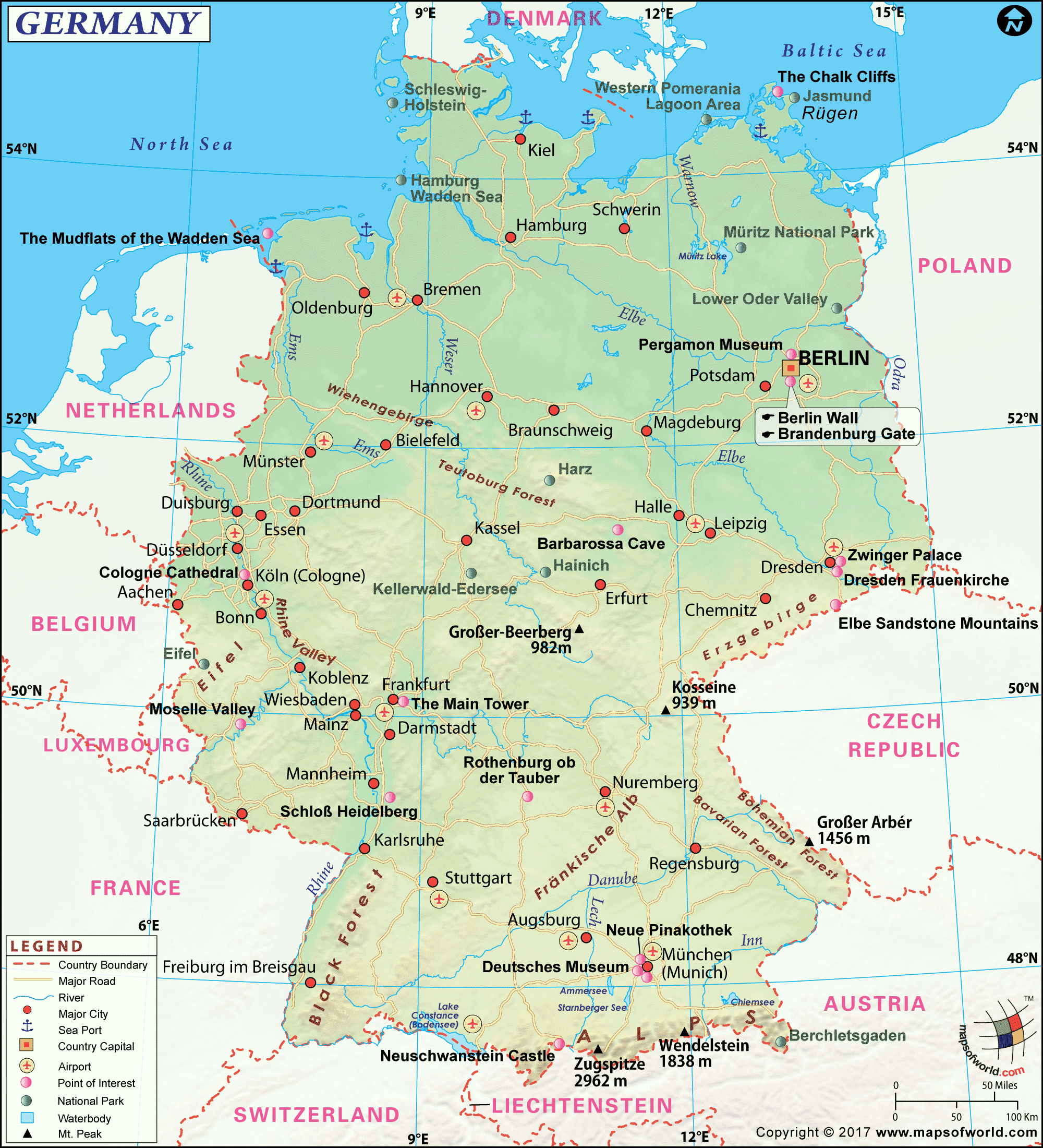 Large Germany Map Image. Large Germany Map HD Picture