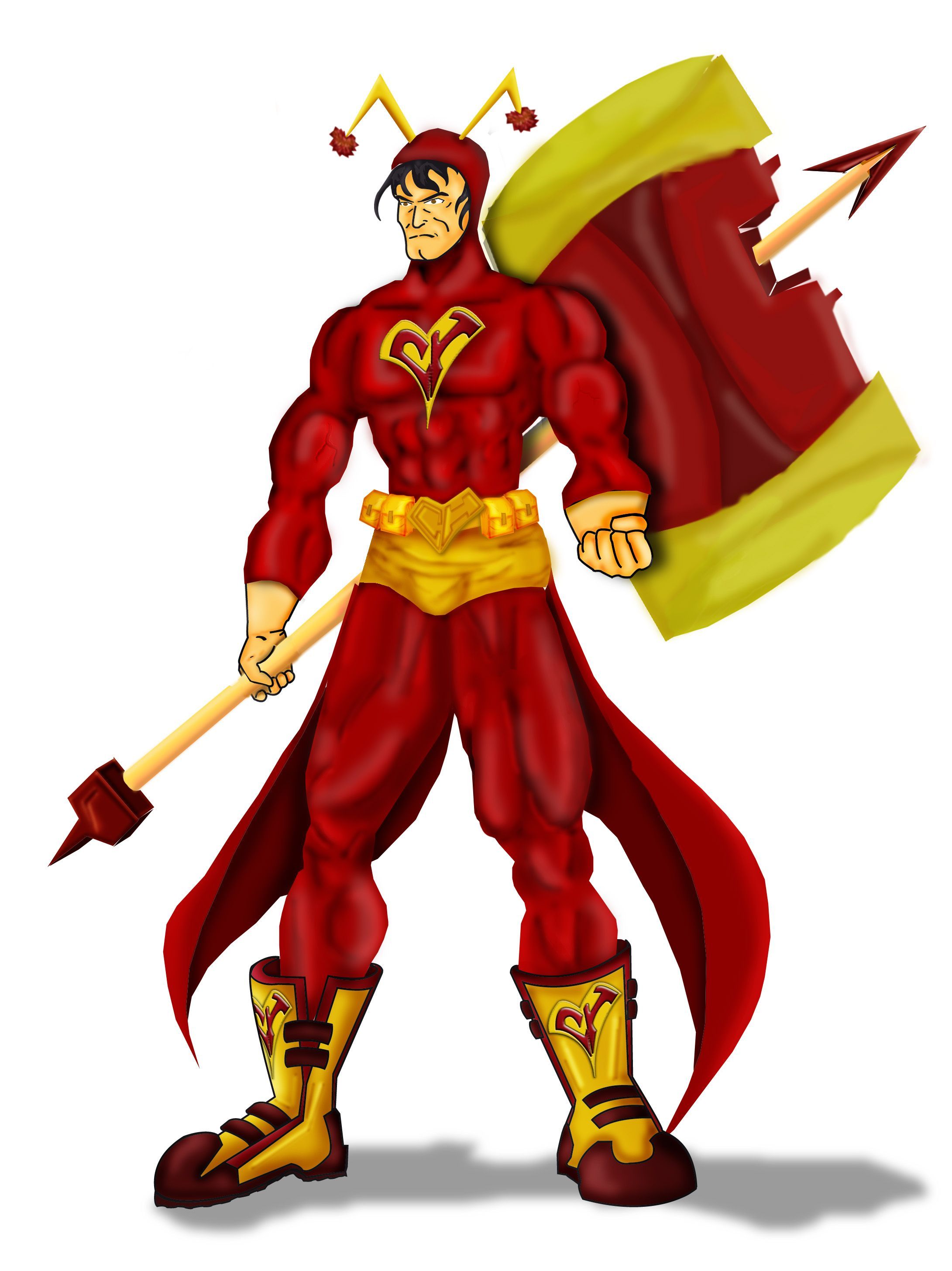 El Chapulin Colorado, fanart del personaje mexicano creado por Roberto Gomez Bolaños #chespirito #chapulincolo. Comic movies, Spiderman art, Character design male