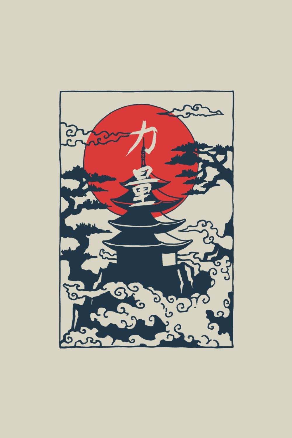 Japan temple retro style Pullover Hoodie by WelcomeToJapan. Japanese wallpaper iphone, Japanese temple, Japan temple