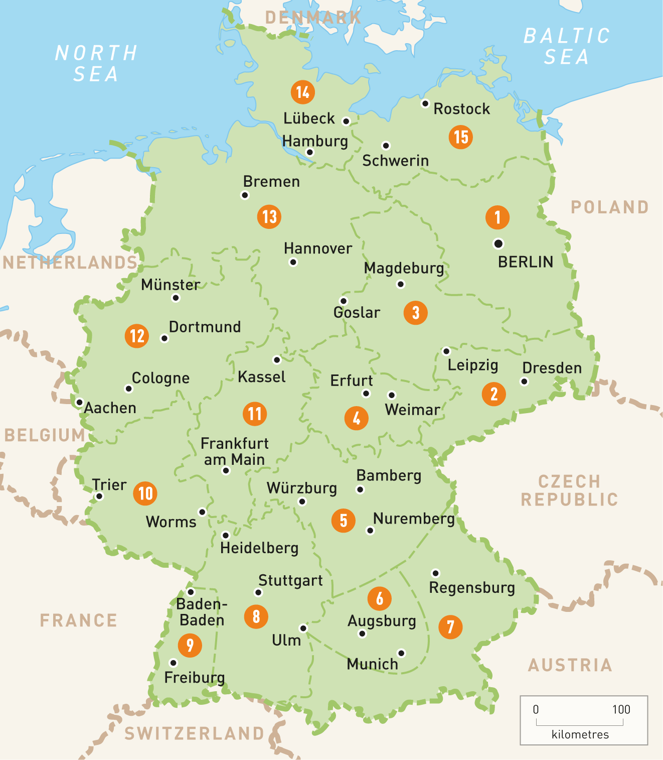 Free photo: Germany Map, Koln, Republic