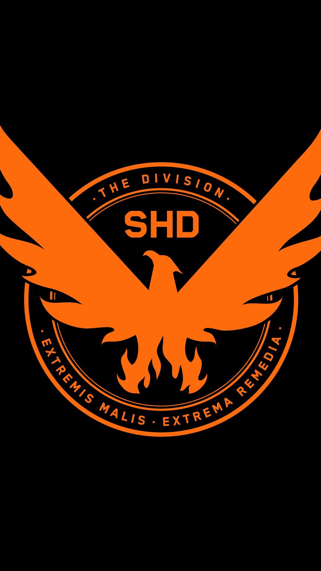 The Division 2 SHD Phoenix Logo 8K Wallpaper