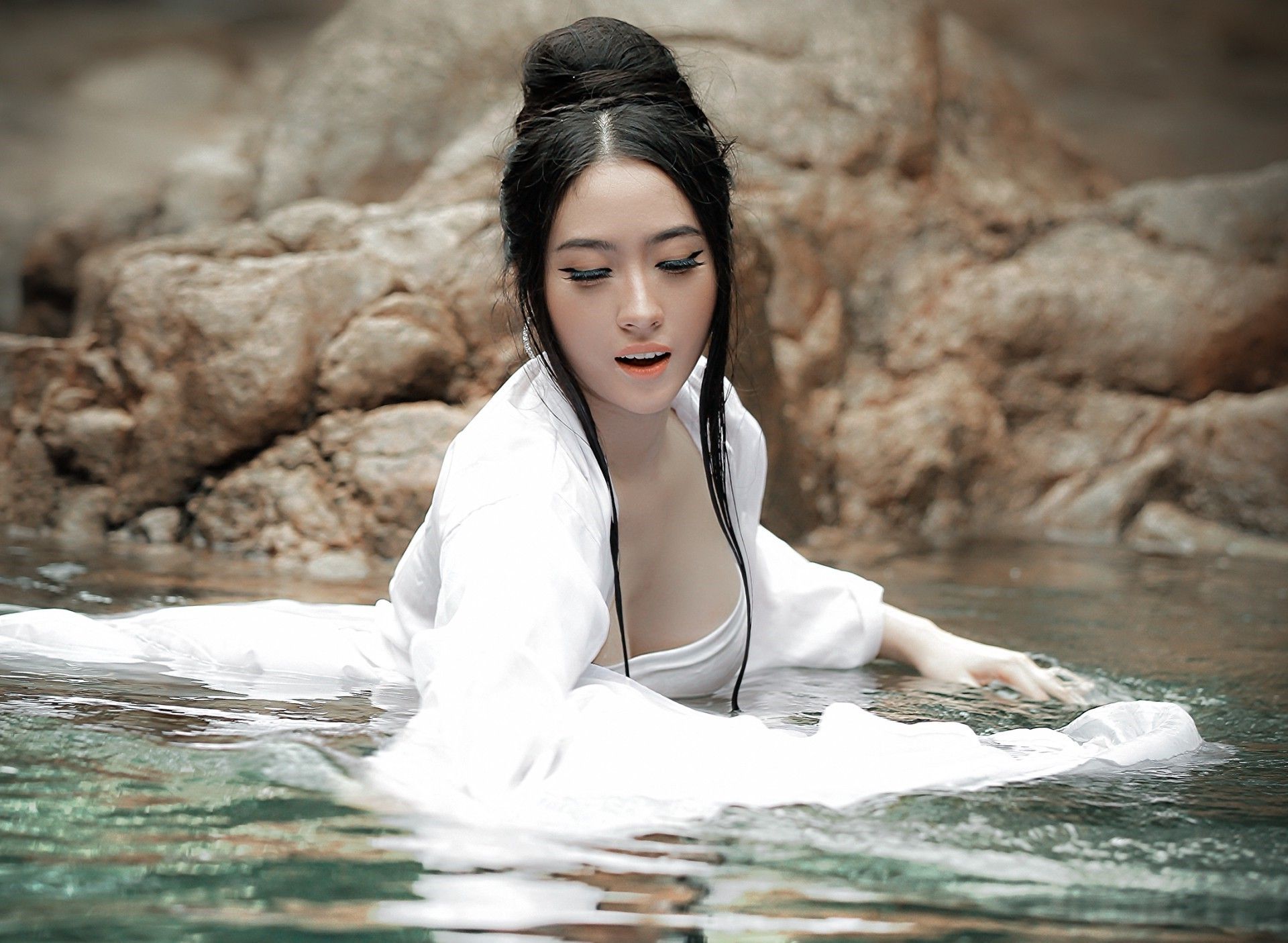 asian women model wallpaper