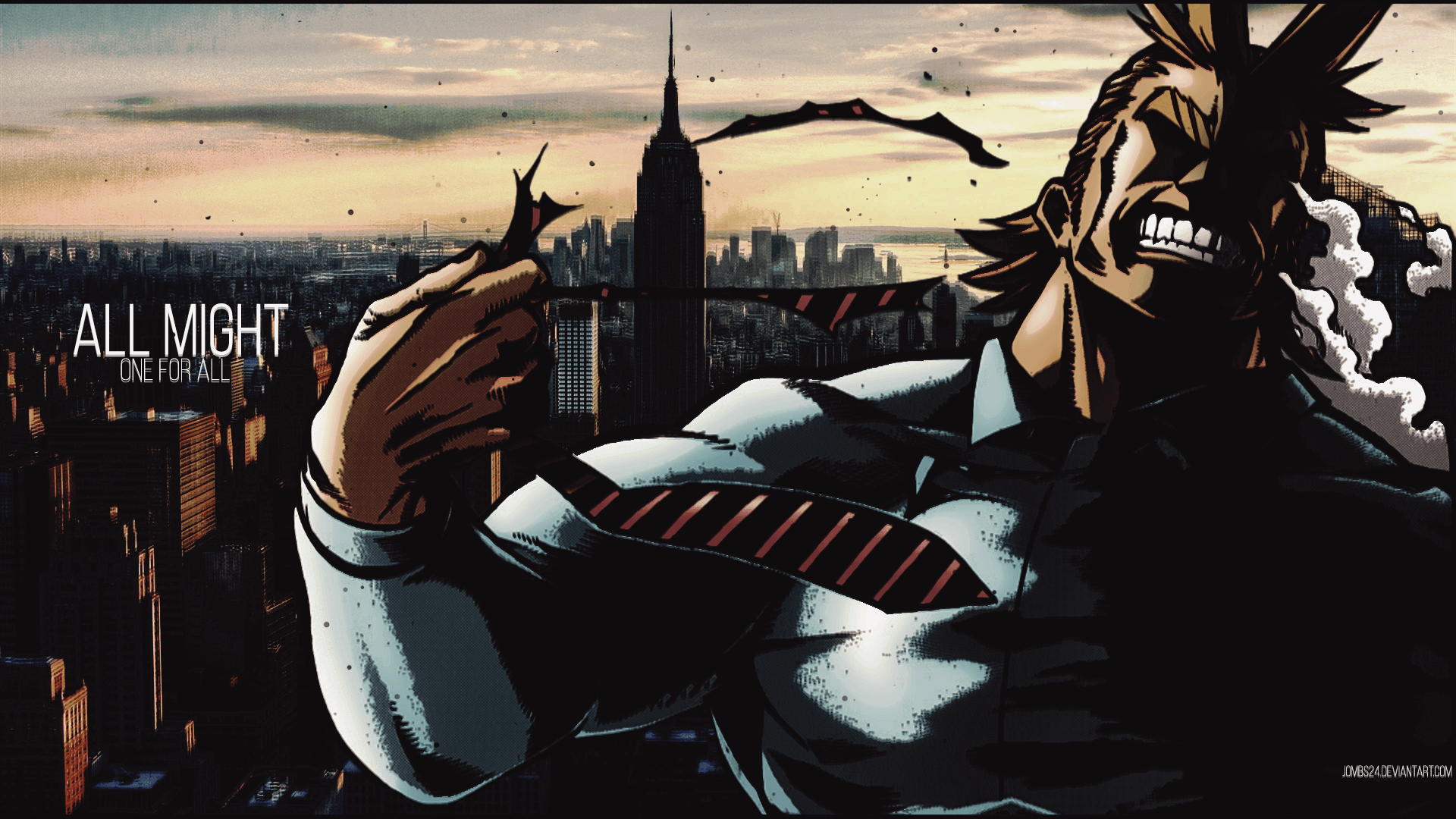 All Might Vs All For One Wallpapers Wallpaper Cave