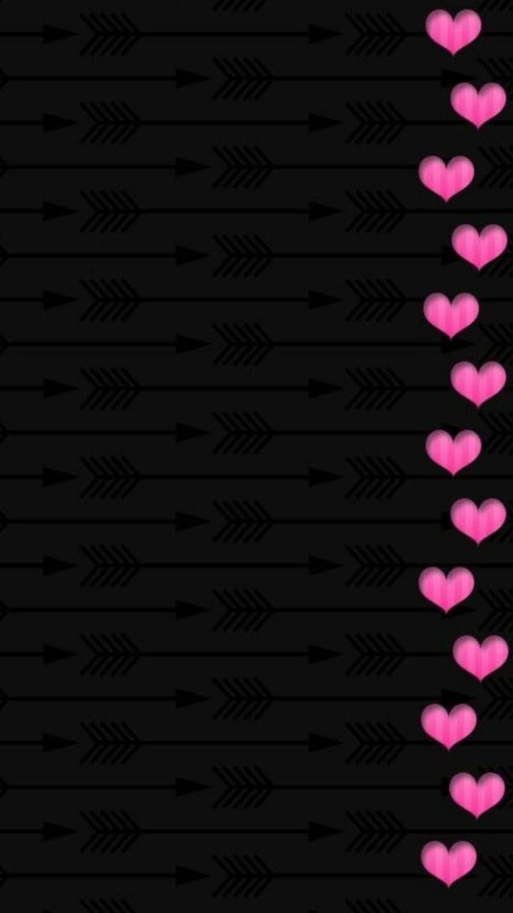 Download Heart pattern wallpaper by societys2cent now. Browse millions of. Pink and black wallpaper, Flower phone wallpaper, Heart wallpaper