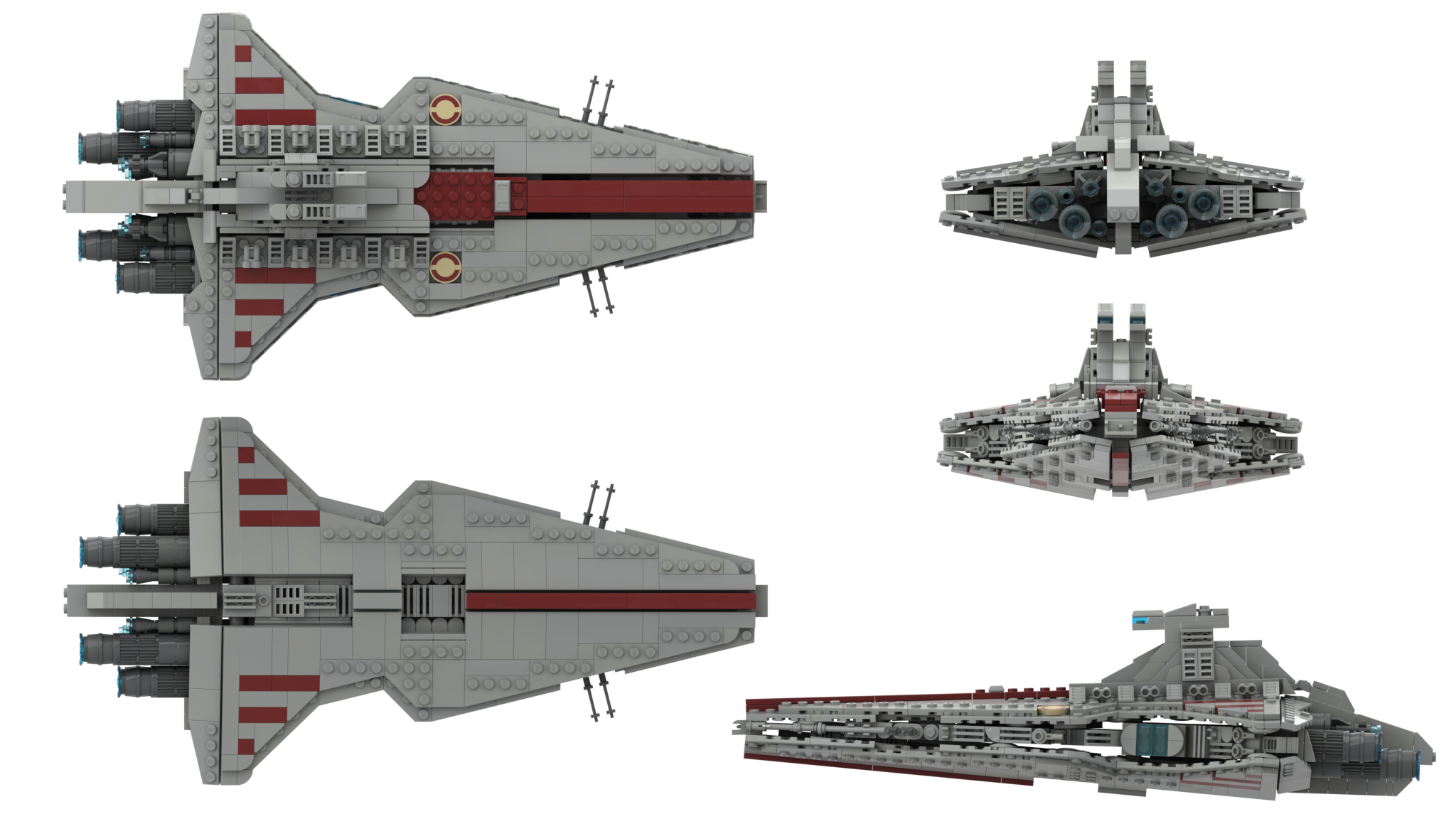 LEGO MOC Venator Class Republic Attack Cruiser By Red5 Leader. Rebrickable With LEGO