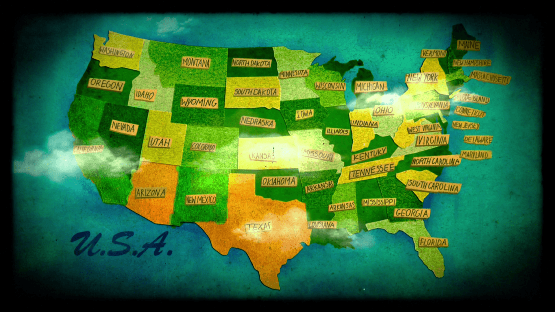 USA Map Wallpaper, HD 1920X1080 USA Map Background on WallpaperBat