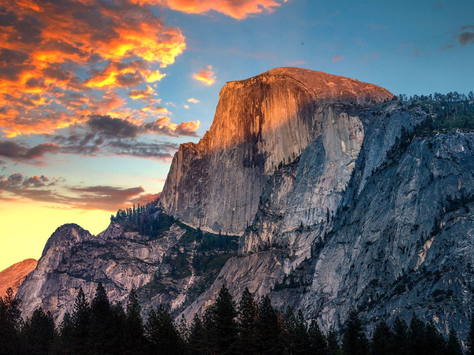 Nature, mountains, cliff, rock, sunset, Yosemite National Park • Wallpaper For You HD Wallpaper For Desktop & Mobile