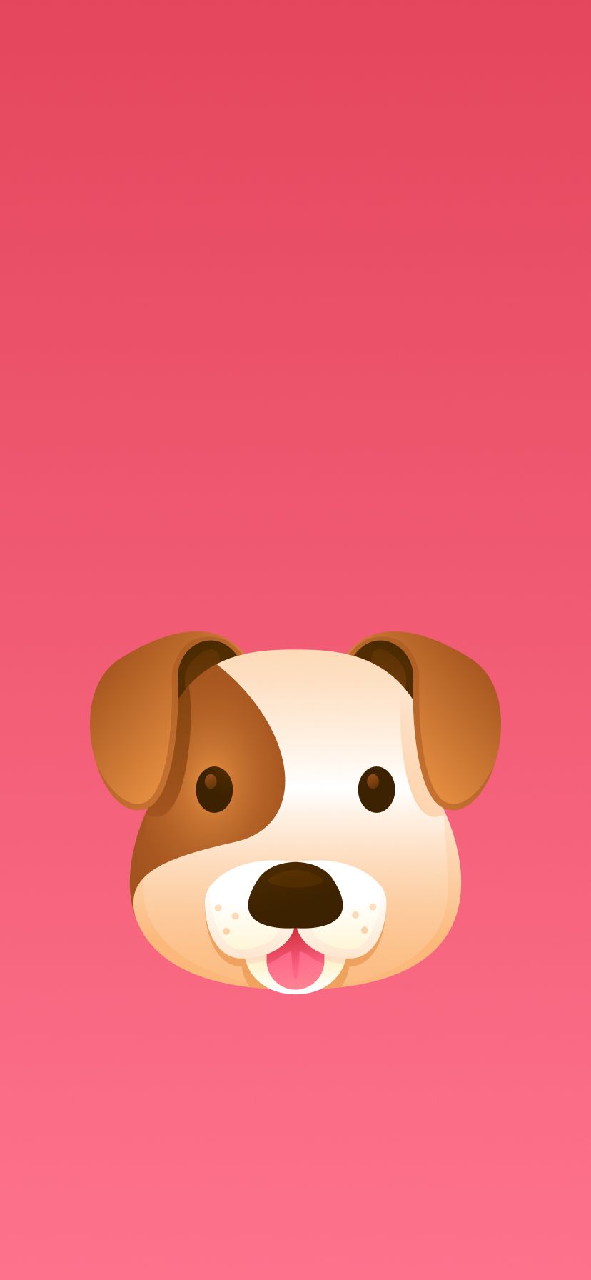 Dog Face Emoji Wallpaper