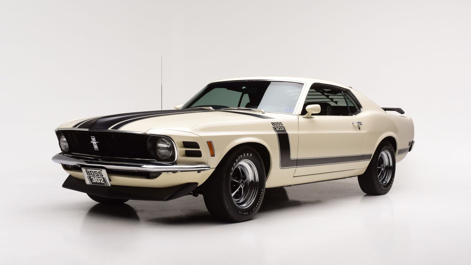 Desktop wallpaper 1970 ford mustang boss 302, sports lines, front, HD image, picture, background, b08c21