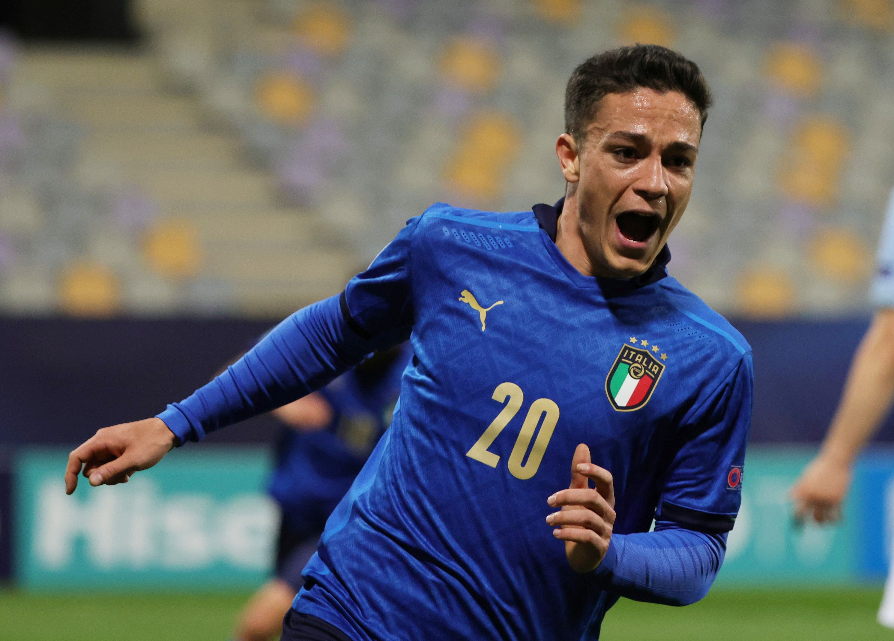 Mancini names uncapped striker Raspadori in final Italy Euro 2020 squad