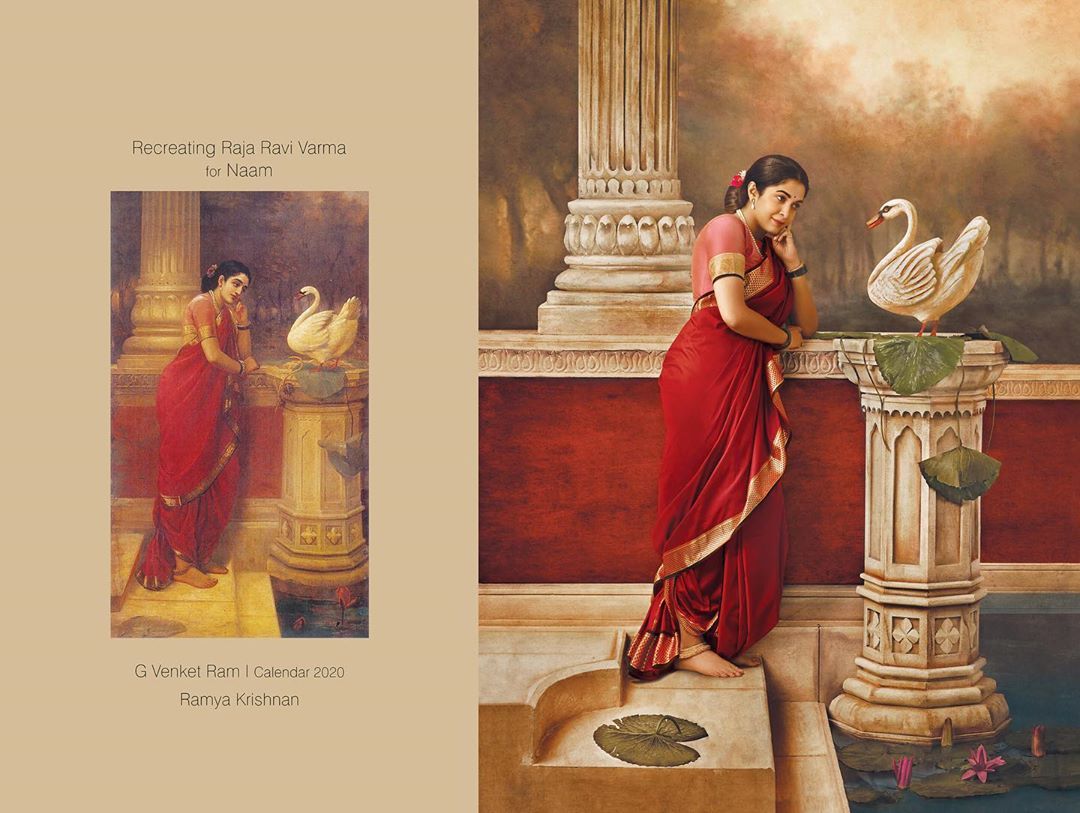 Photography Raja Ravi Varma Paintings Ramya Krishnan By Venket Ram 4