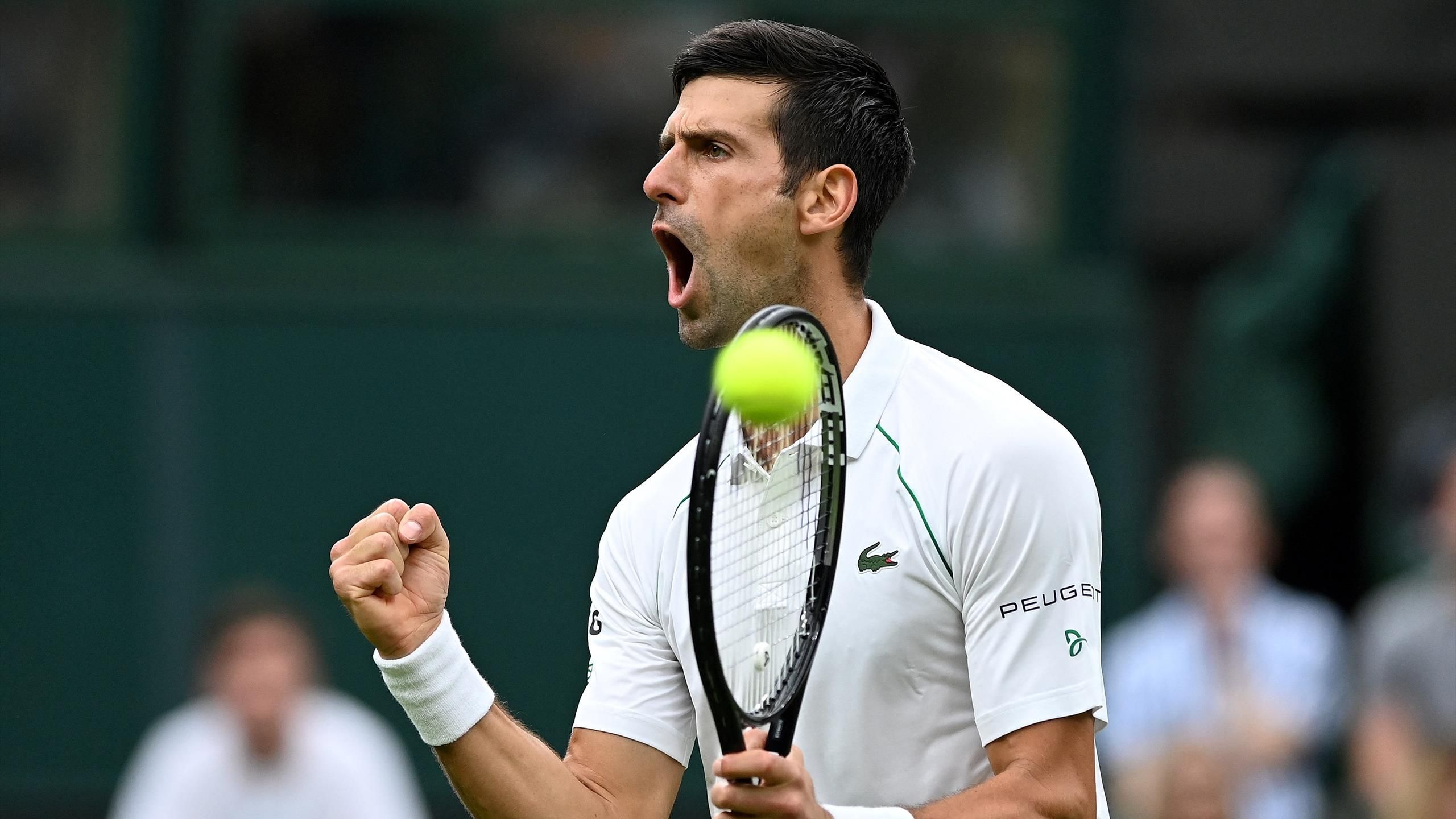 Wimbledon tennis 2021 Djokovic roars back to beat Britain's Jack Draper in emotional opener