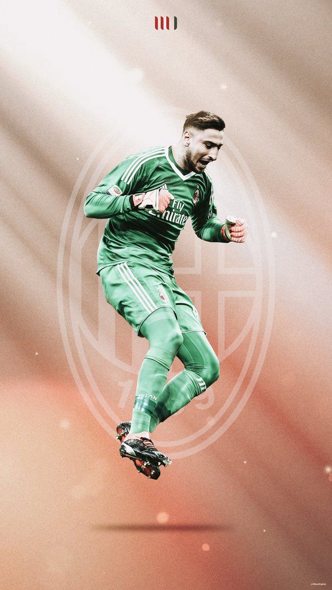 MilanDigital #ForzaItalia ✪ Donnarumma Lockscreen Wallpaper to celebrate Gigio 100 Appearance and also His amazing save against Napoli last night. #ForzaMilan #Donnarumma #ACMilan #MilanArt #FootyWallpaper