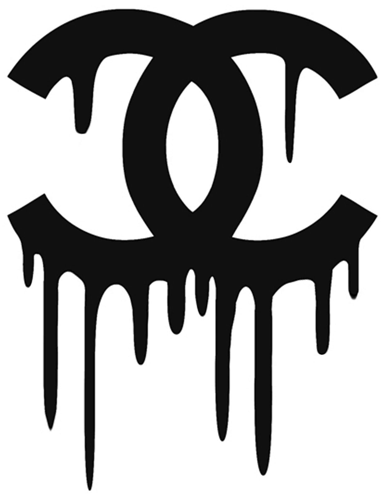 Dripping Chanel Logo