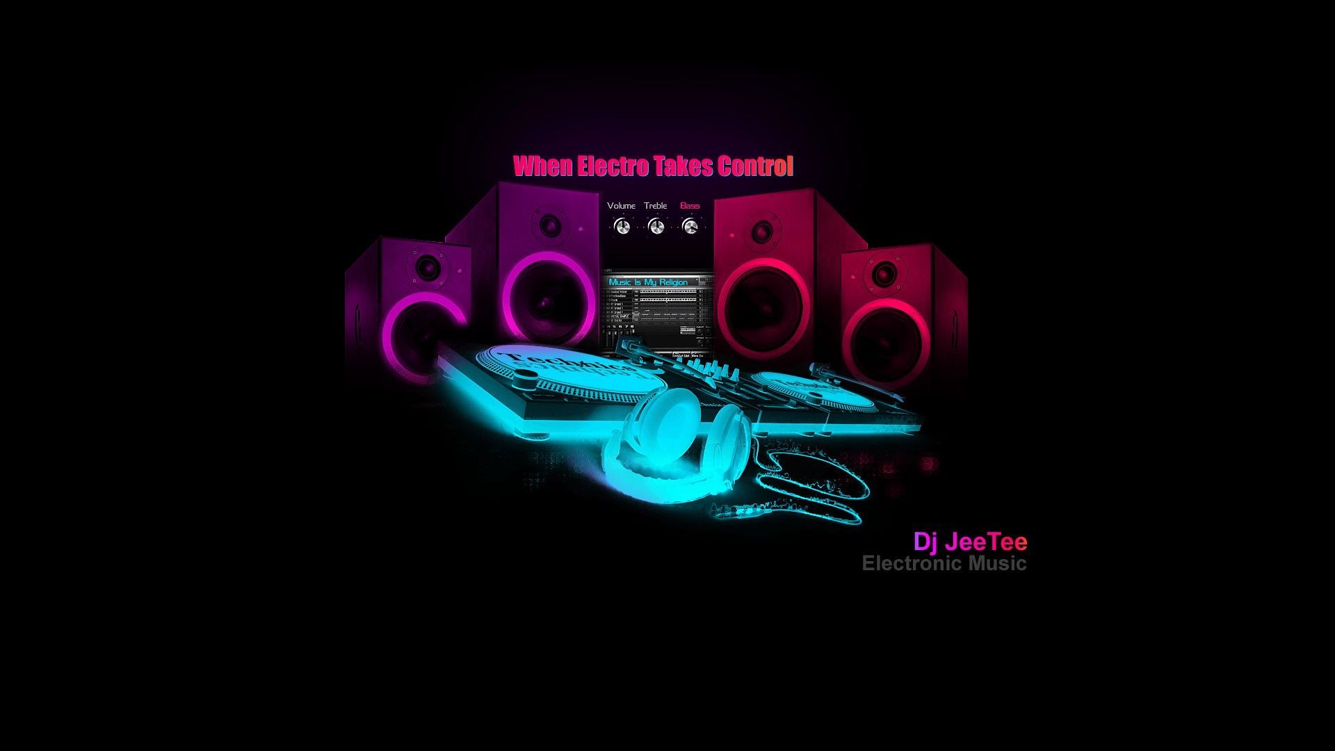 Awesome 3D Music Wallpaper Free Download. Music wallpaper, House music dj, House music