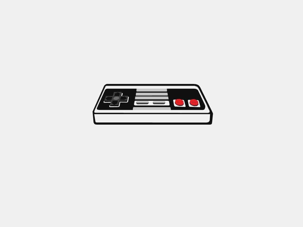 Wallpaper, 1280x960 px, controllers, Nintendo Entertainment System, retro games, simple background, white background 1280x960