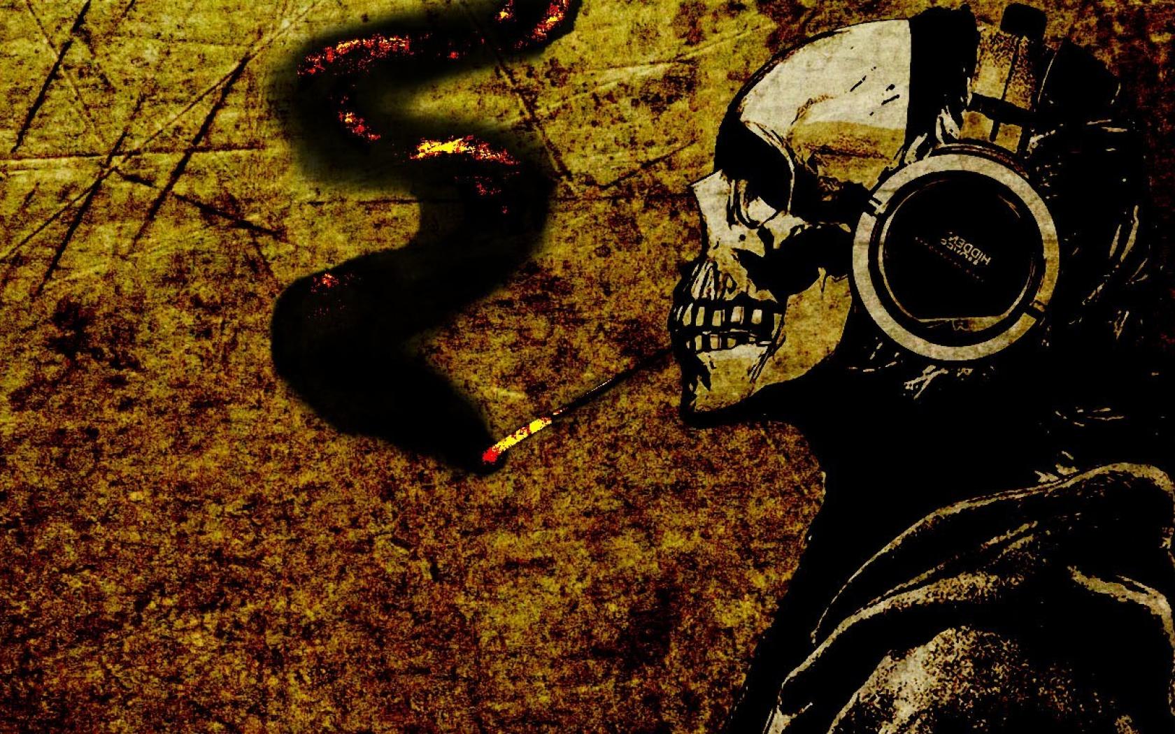 Free download Headphones smoking skulls music dark smoke wallpaper 61432 [1680x1050] for your Desktop, Mobile & Tablet. Explore 1600x900 Wallpaper Smoking Skull. Skull Live Wallpaper, Smoking Skull Live Wallpaper