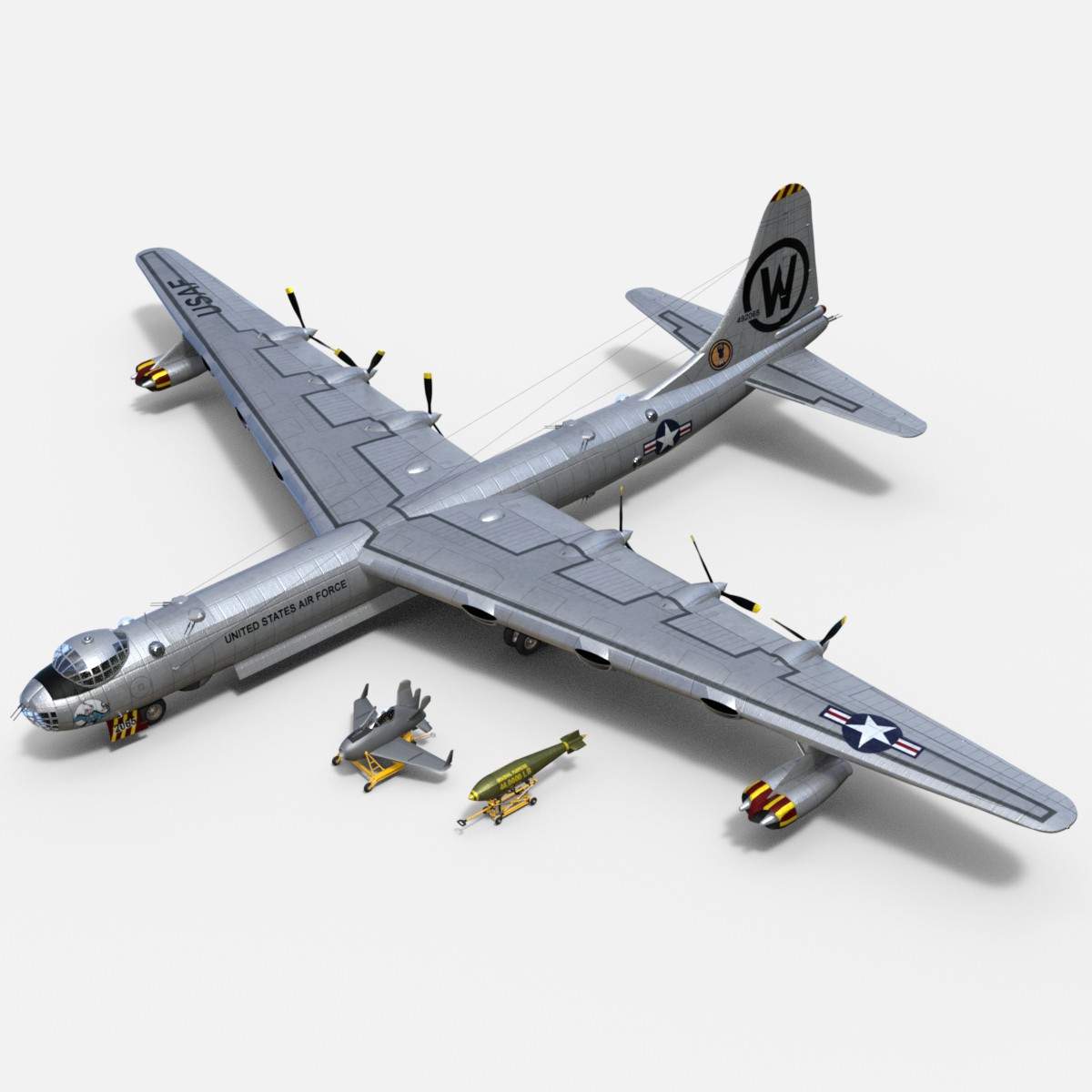 Convair B 36 Peacemaker 3D Model