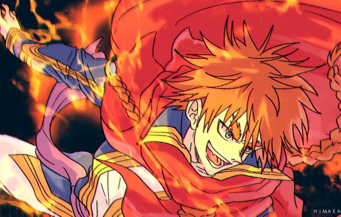 Wallpaper fire, magic, Black Clover, Leopold Vermillion image for desktop, section арт