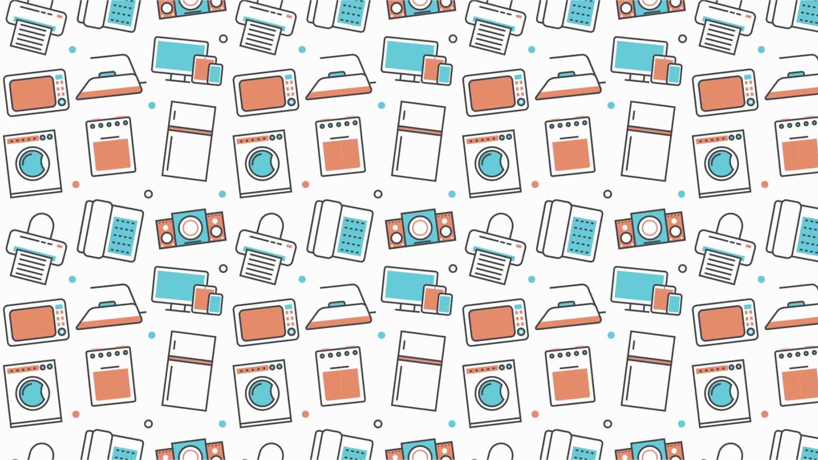 Free download modern seamless texture background of flat home appliances icons [1920x1013] for your Desktop, Mobile & Tablet. Explore Appliance Background. Appliance Background