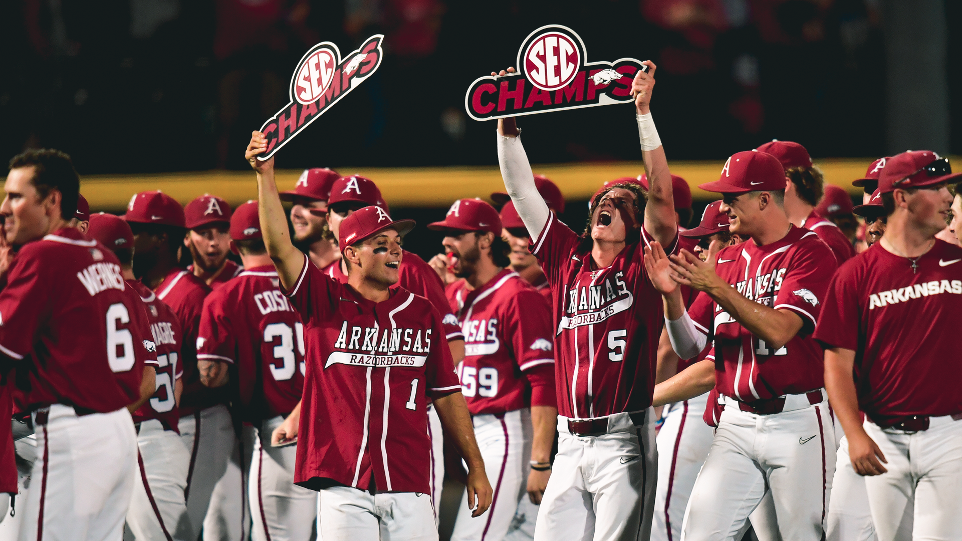 SEC Champs! Razorbacks Crowned On Welch's Walk Off Winner