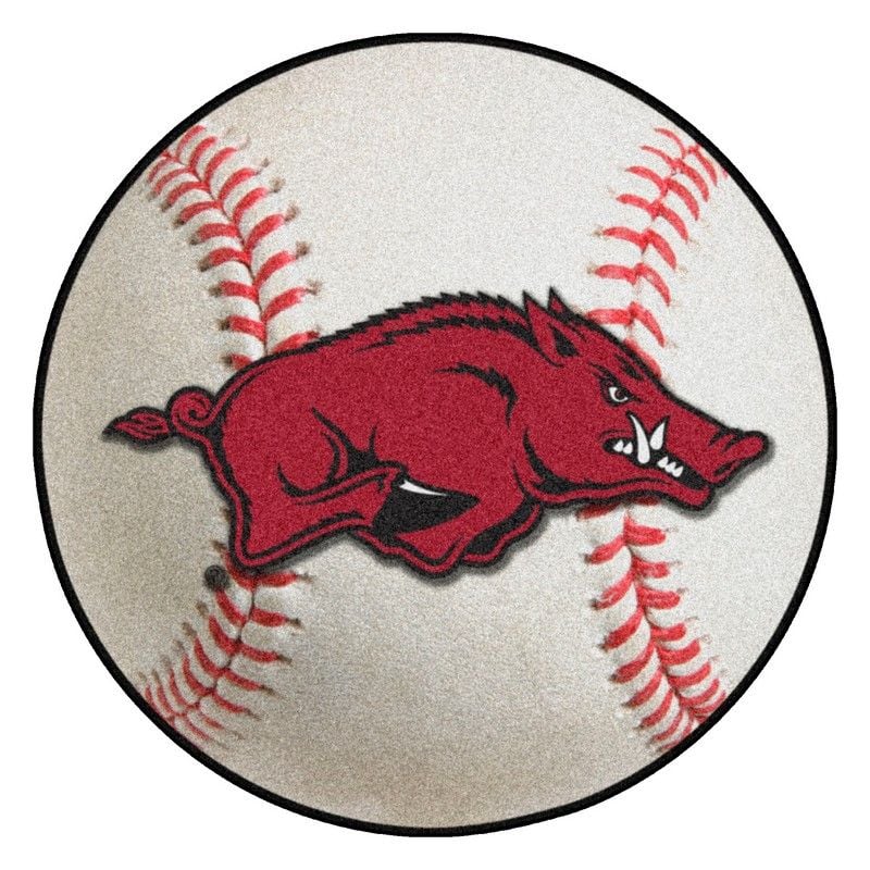 Arkansas Razorbacks Baseball Rug Accessories