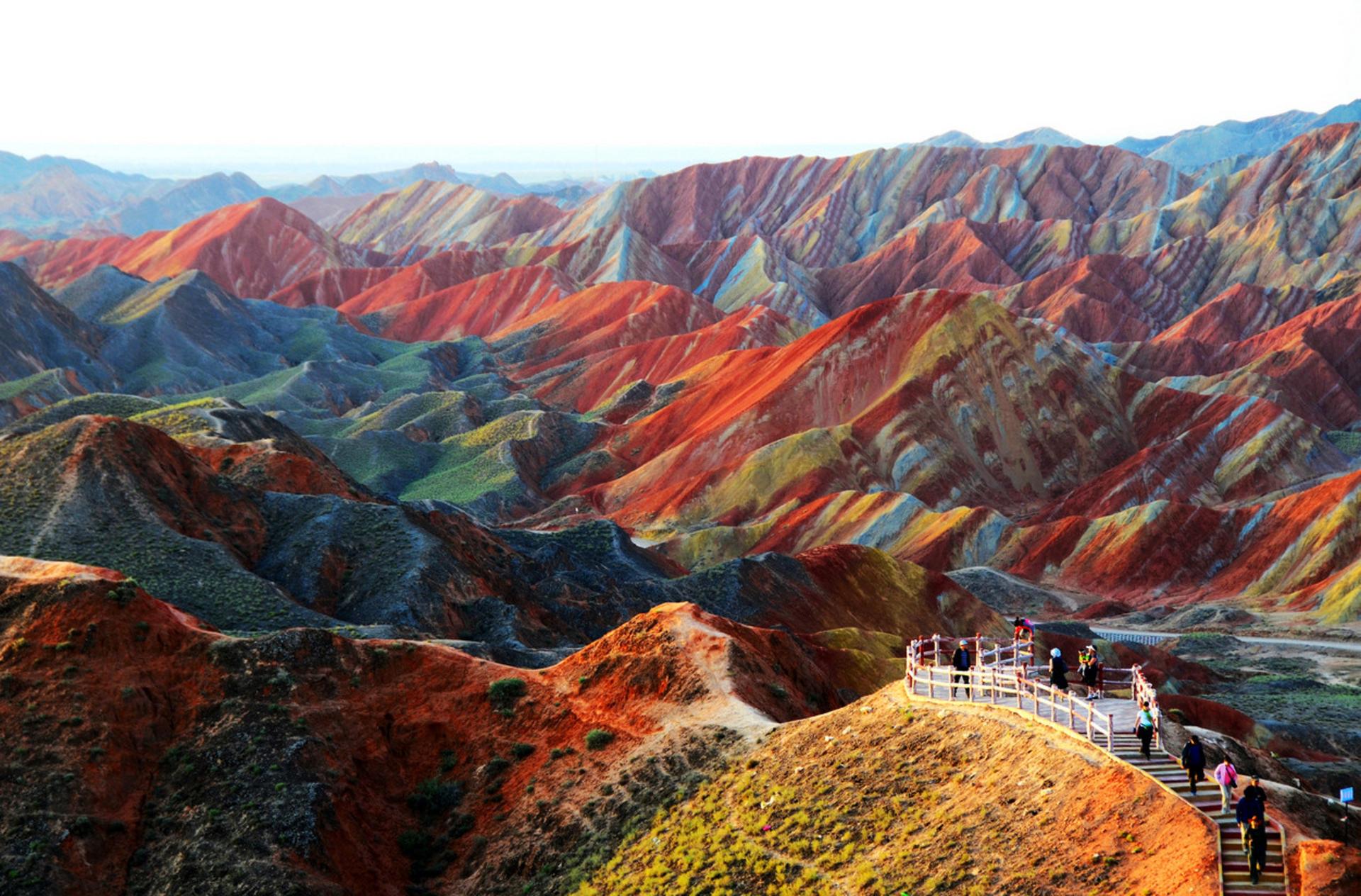 Rainbow Mountain China HD [1920×1080]: wallpaper