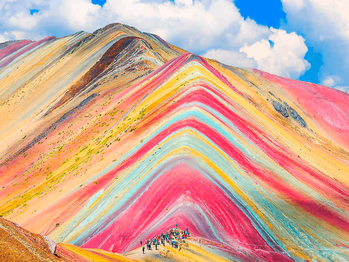 Come visit the most beautiful mountain in the world. You won't be disappointed. #rainbowmountain #peru #c. Rainbow mountain, 1 day trip, Rainbow mountain peru
