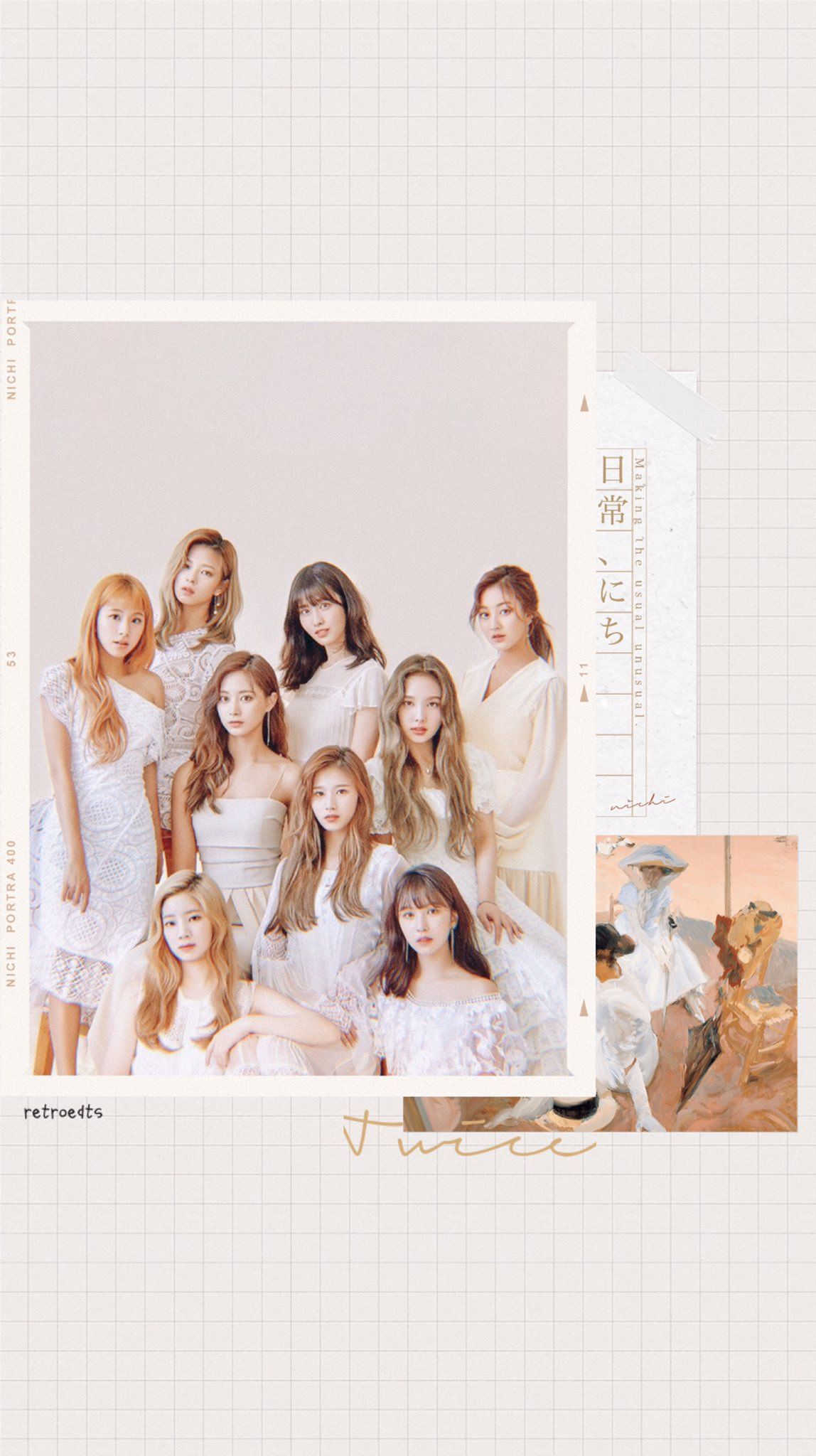 retro on Twitter. Kpop wallpaper, Girl group, Twice