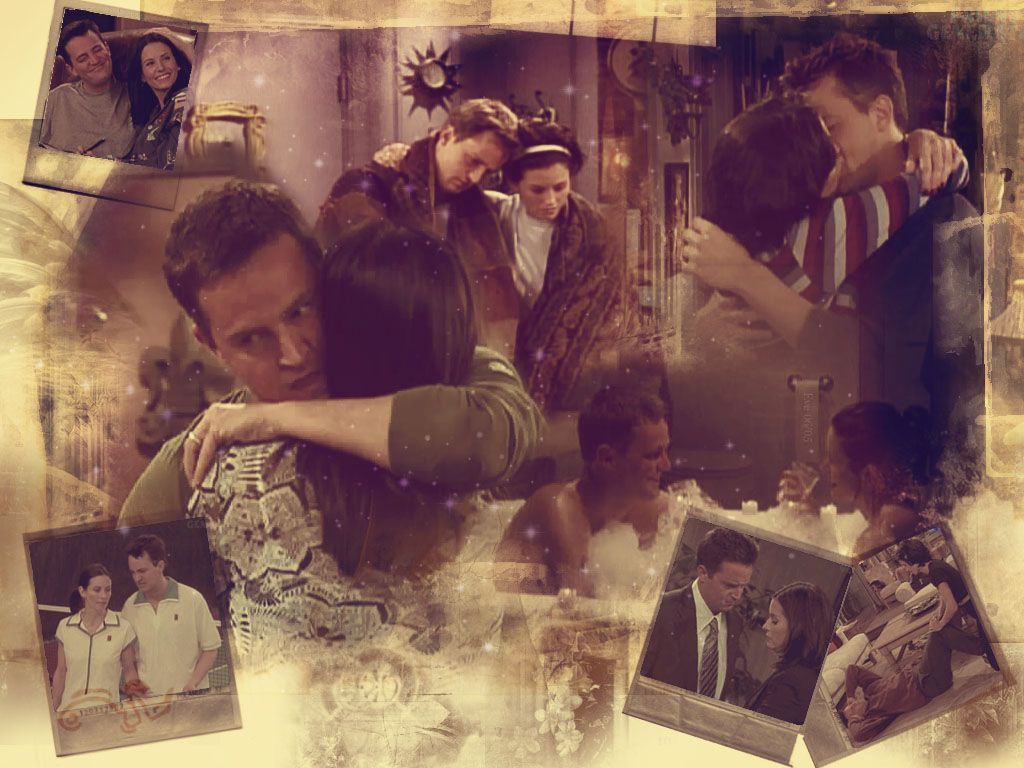 Chandler and Monica Wallpaper