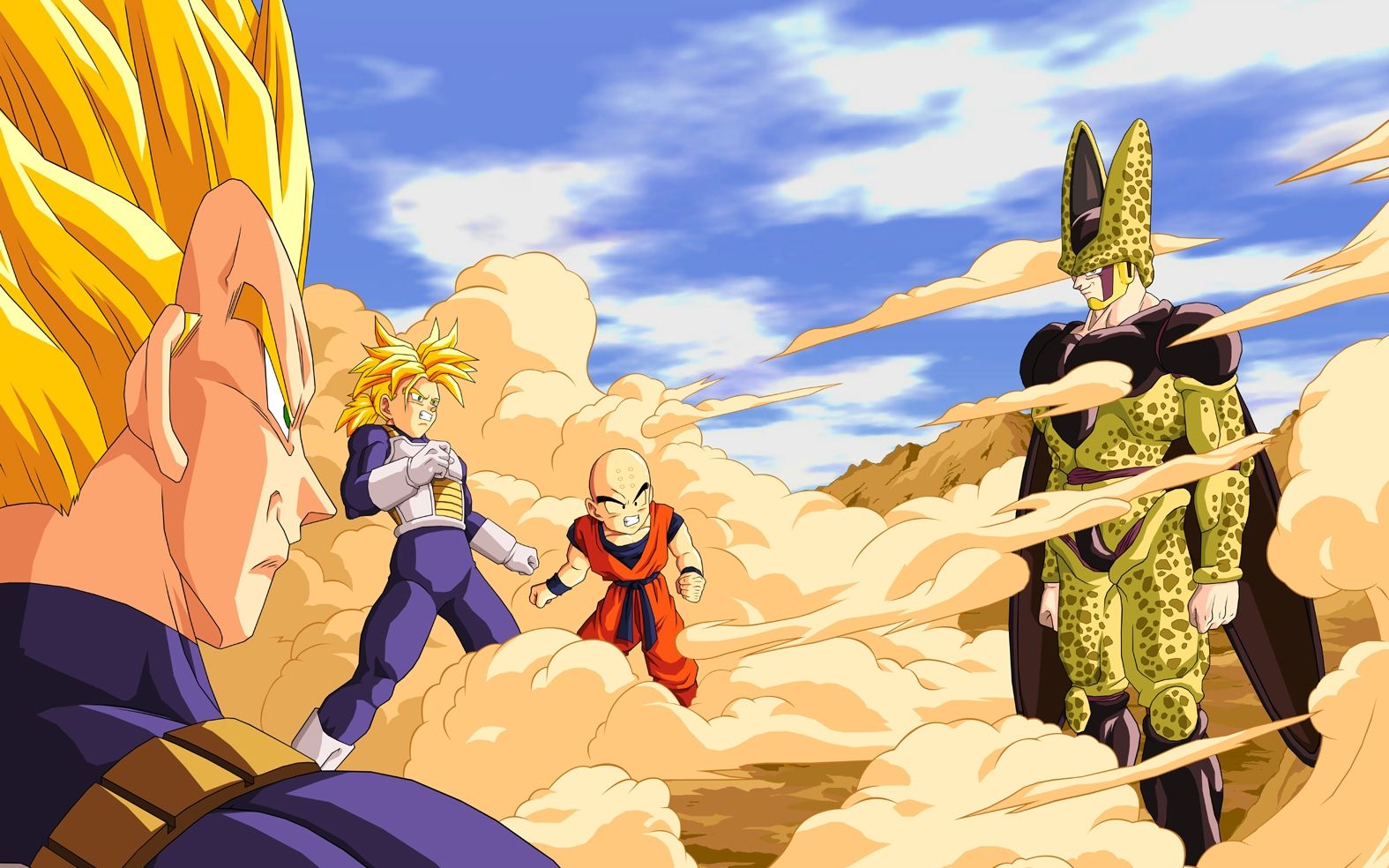 vegeta cell dragon ball z 1575x984 wallpaper