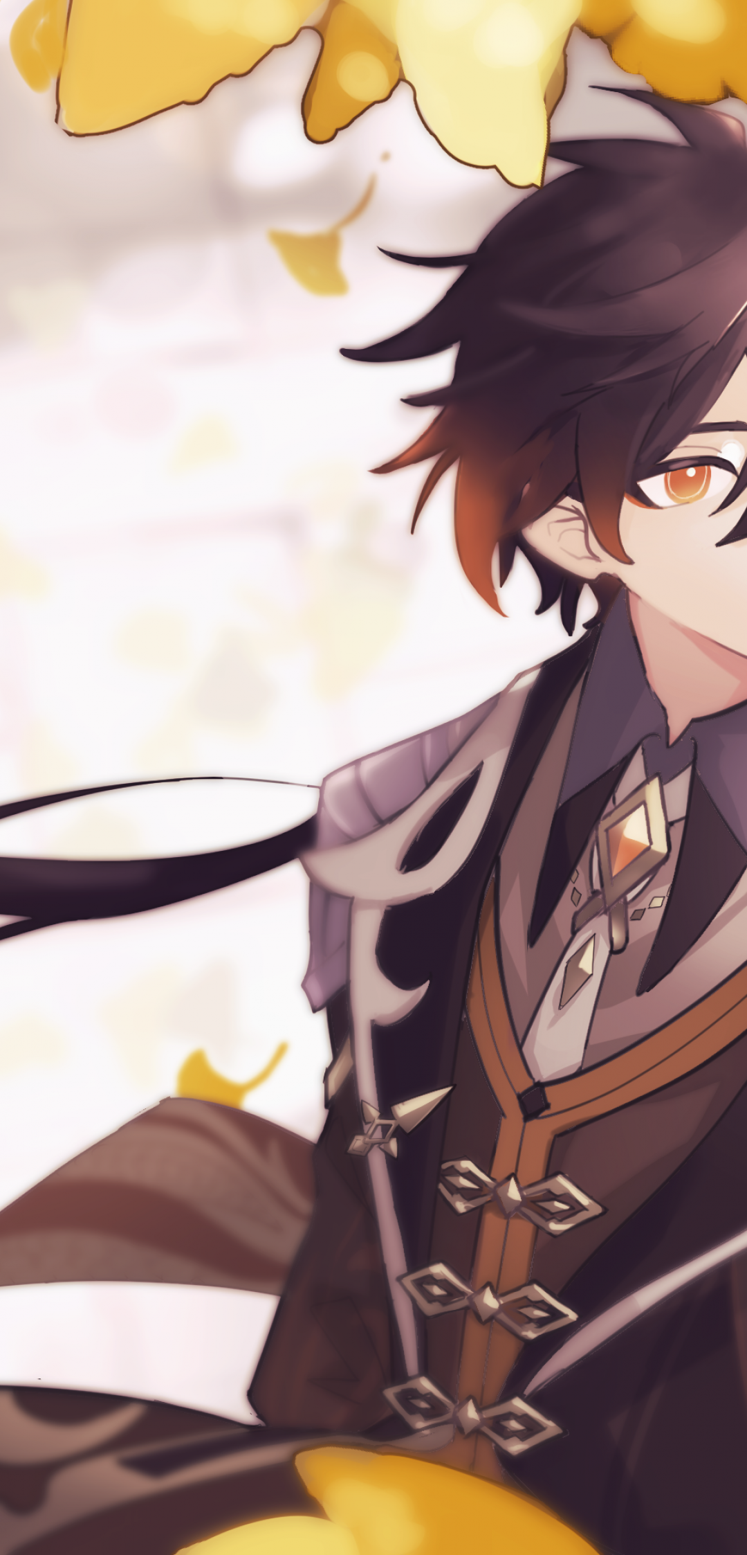 Download 1080x2246 Genshin Impact, Zhongli, Anime Boy, Anime Games, Gloves Wallpaper for Xiaomi Pocophone F1, Asus ZenFone 5Z