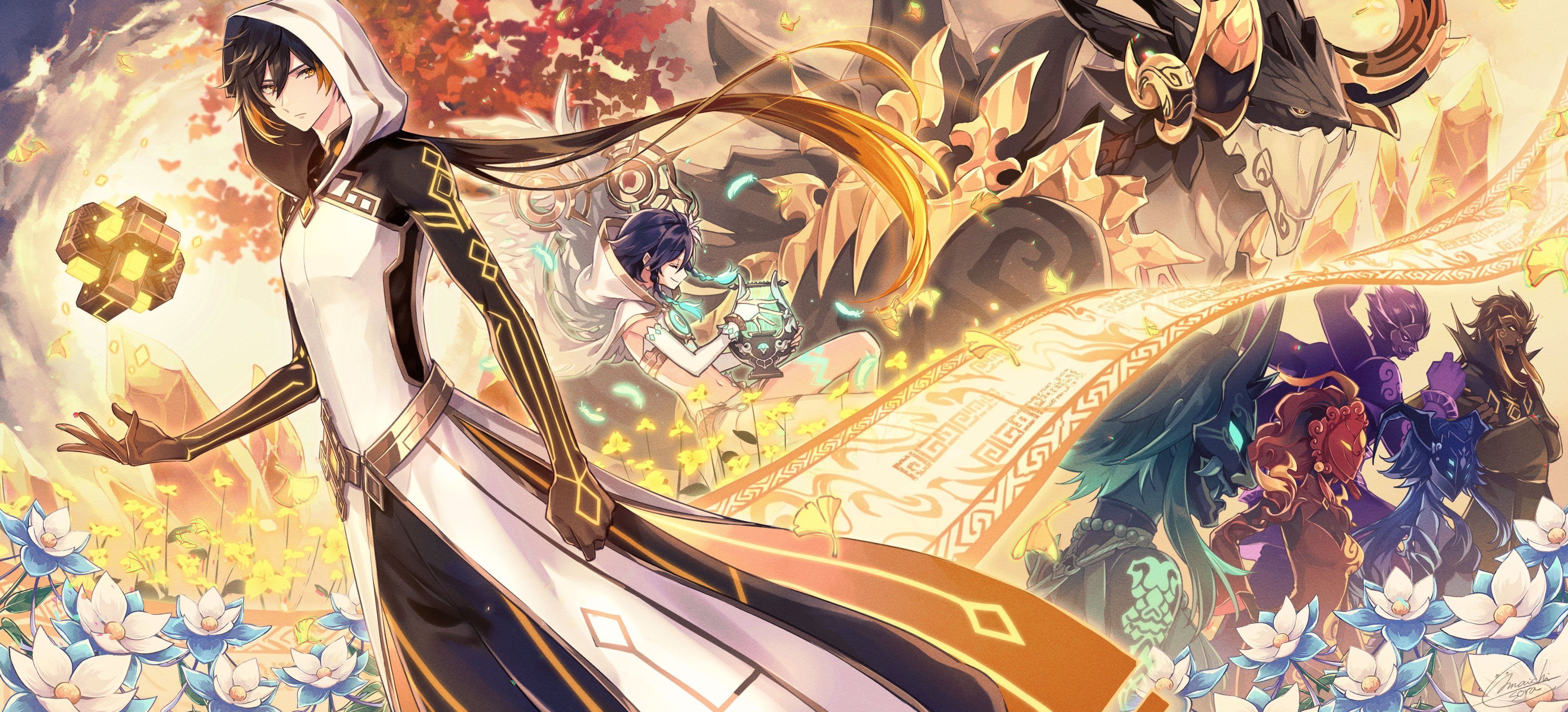 HD wallpaper: Genshin Impact, Zhongli (Genshin Impact) 4K of Wallpaper for Andriod